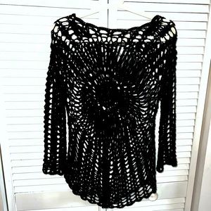 Trendy Crochet Dress Cover Up- LIKE NEW